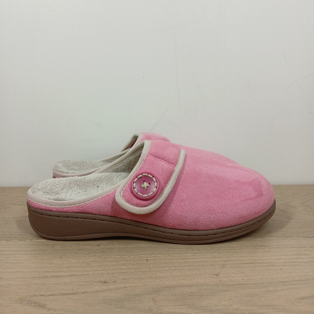 Vionic Slippers Womens 6 Pink Laura Orthotic Comfort Mule House Shoes - Picture 6 of 12
